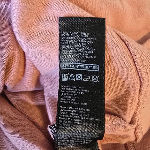 Ivy Park Embossed Logo Sweatshirt Women's L Pink Pullover - Picture 4 of 16